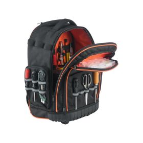 VEVOR Rolling Tool Backpack 45 Pockets Heavy Duty Roller Tool Bag on Wheels