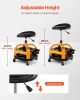 Rolling Shop Stool Heavy-Duty Garage Work Seat 300 lbs Load with Caster
