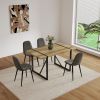 Dining Chairs Set of 4, Modern Accent Chairs with Soft glove suede Fabric Upholstered Seat