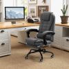 Vinsetto Executive Office Chair Vibration Massage Gray with Reclining Backrest Adjustable Height