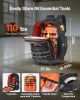 VEVOR Rolling Tool Backpack 72 Pockets Heavy Duty Roller Tool Bag on Wheels
