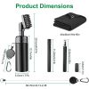 3 In 1 Golf Club Cleaning Kit Golf Club Cleaner Brush with 5Oz Water Bottle Retractable Clip Groove Sharpener Golf Towel Gift for Golfers