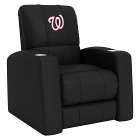 Relax Home Theater Recliner with Washington Nationals Secondary (Material: Top Grain Leather *Custom Order 8 Week Lead time No Returns*)