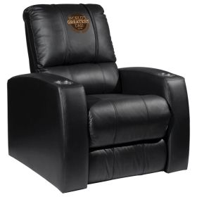 Relax Home Theater Recliner with World's Greatest Dad Logo Panel (Material: Top Grain Leather *Custom Order 8 Week Lead time No Returns*)